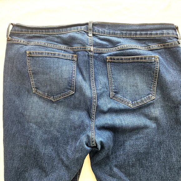 OLD NAVY Boyfriend Jeans Women 16R Distressed Denim Tapered Plus Size - Picture 9 of 13